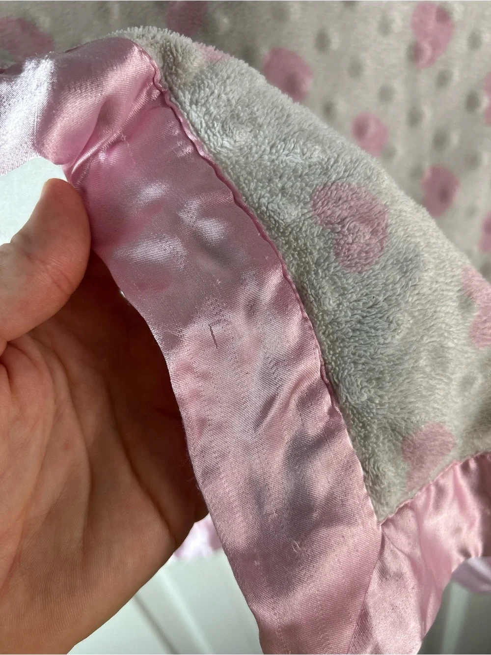 Child of Mine by Carter's Sweet Little Baby Blanket Pink White Hearts Orange